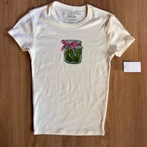 Special Edition Cream Short Sleeve Tee with Jar Graphic